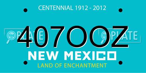 407OOZ New Mexico License Plate
