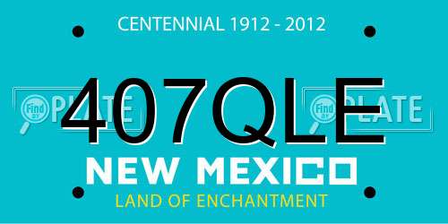 407QLE New Mexico License Plate