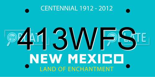 413WFS New Mexico License Plate