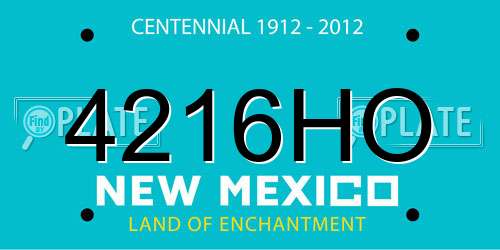 4216HO New Mexico License Plate