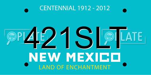 421SLT New Mexico License Plate