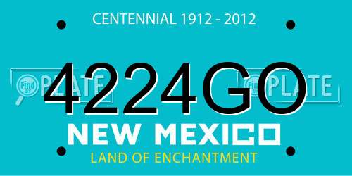 4224GO New Mexico License Plate