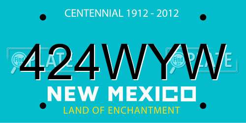 424WYW New Mexico License Plate