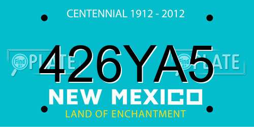 426YA5 New Mexico License Plate