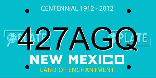 427AGQ New Mexico License Plate