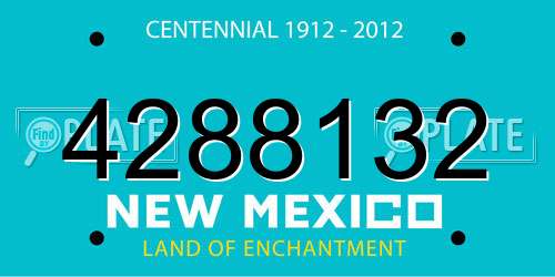 4288132 New Mexico License Plate