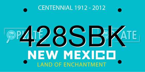 428SBK New Mexico License Plate