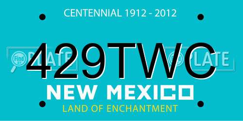 429TWC New Mexico License Plate
