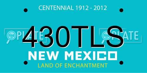 430TLS New Mexico License Plate