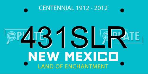 431SLR New Mexico License Plate