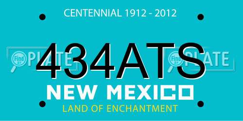 434ATS New Mexico License Plate