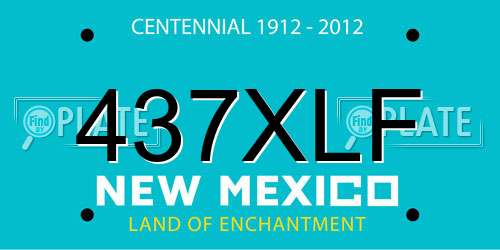 437XLF New Mexico License Plate