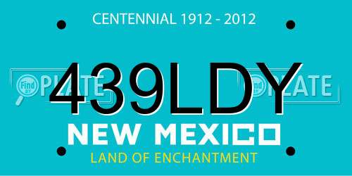 439LDY New Mexico License Plate