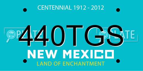 440TGS New Mexico License Plate