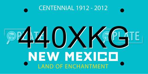 440XKG New Mexico License Plate
