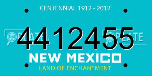 4412455 New Mexico License Plate