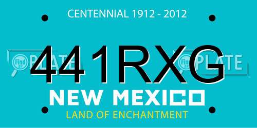 441RXG New Mexico License Plate