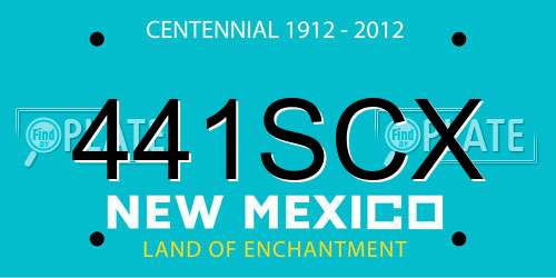 441SCX New Mexico License Plate