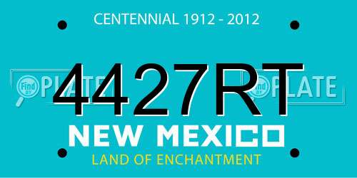 4427RT New Mexico License Plate