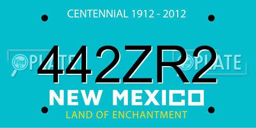 442ZR2 New Mexico License Plate