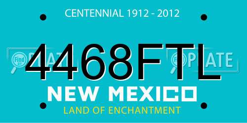 4468FTL New Mexico License Plate