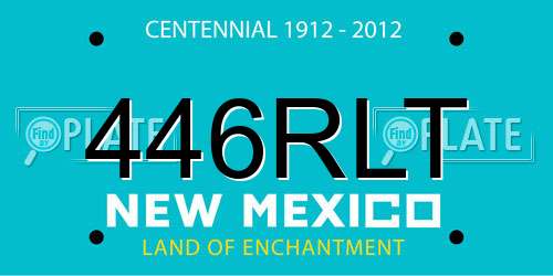 446RLT New Mexico License Plate