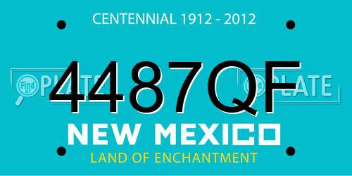 4487QF New Mexico License Plate
