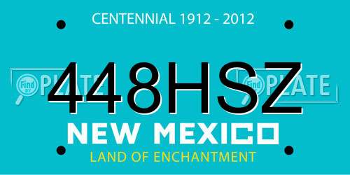 448HSZ New Mexico License Plate