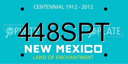 448SPT New Mexico License Plate