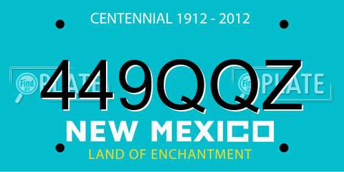449QQZ New Mexico License Plate