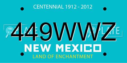449WWZ New Mexico License Plate