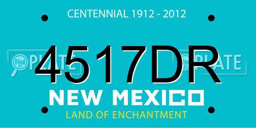 4517DR New Mexico License Plate