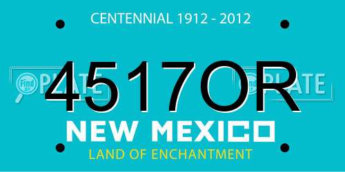 4517OR New Mexico License Plate