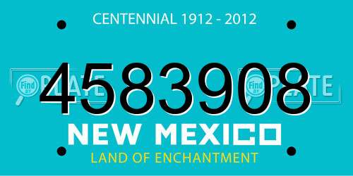 4583908 New Mexico License Plate