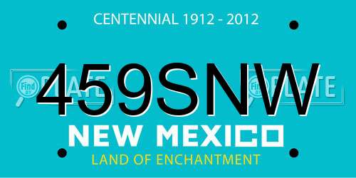 459SNW New Mexico License Plate