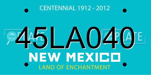 45LA040 New Mexico License Plate