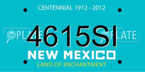 4615SI New Mexico License Plate