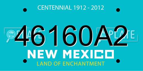46160A2 New Mexico License Plate