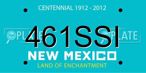 461SSI New Mexico License Plate