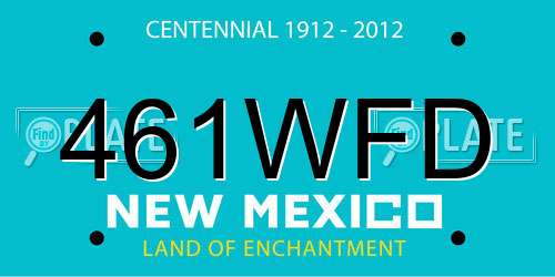 461WFD New Mexico License Plate