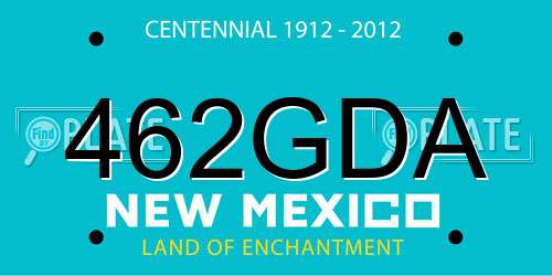 462GDA New Mexico License Plate