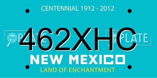 462XHC New Mexico License Plate