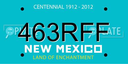 463RFF New Mexico License Plate
