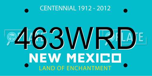 463WRD New Mexico License Plate