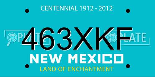 463XKF New Mexico License Plate