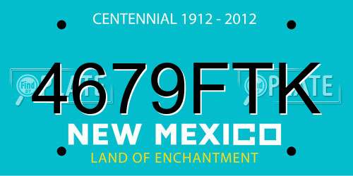 4679FTK New Mexico License Plate