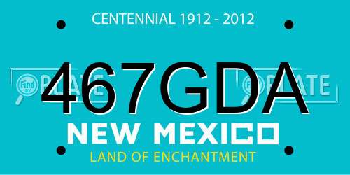 467GDA New Mexico License Plate