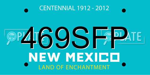 469SFP New Mexico License Plate