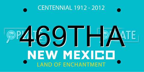 469THA New Mexico License Plate