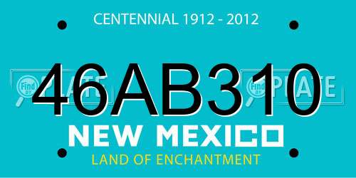 46AB310 New Mexico License Plate